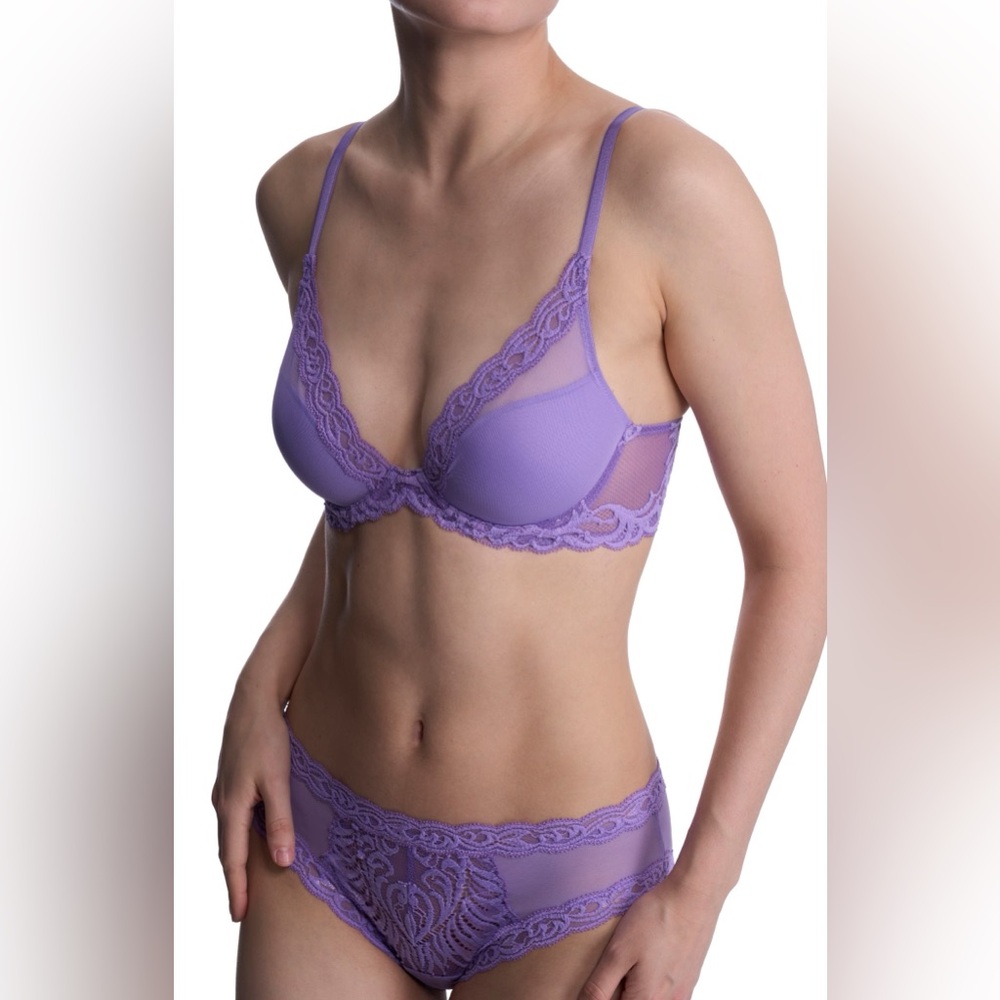 NATORI Feathers Plunge T-Shirt Basics Bra - Picture 9 of 14